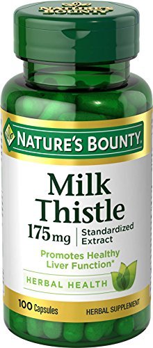 Nature's Bounty Mariendistel, Kräuterergänzung für die Lebergesundheit, 175 mg, 100 Softgels