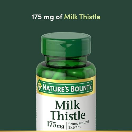 Nature's Bounty Mariendistel, Kräuterergänzung für die Lebergesundheit, 175 mg, 100 Softgels
