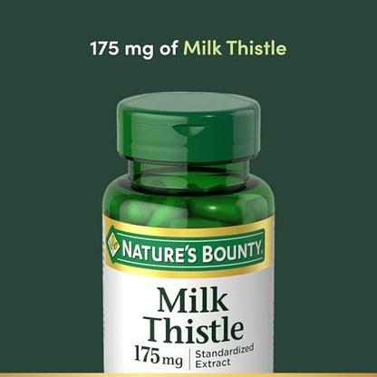 Nature's Bounty Mariendistel, Kräuterergänzung für die Lebergesundheit, 175 mg, 100 Softgels