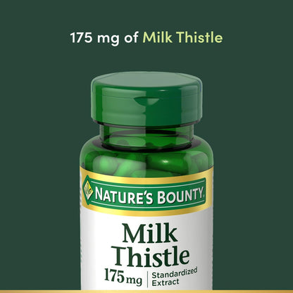 Nature's Bounty Mariendistel, Kräuterergänzung für die Lebergesundheit, 175 mg, 100 Softgels