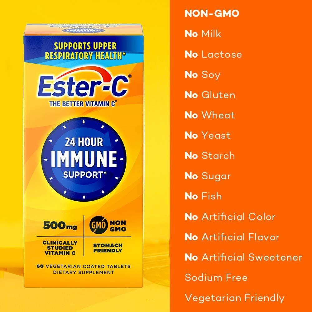 Ester-C Vitamin C 500 mg Tabletten, 60 Stück (1 Packung)