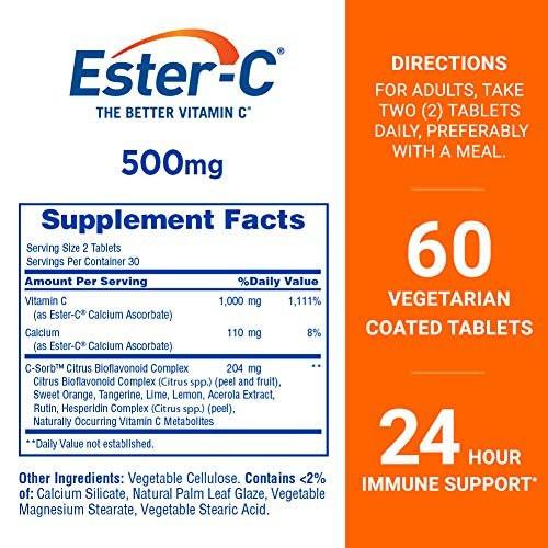 Ester-C Vitamin C 500 mg Tabletten, 60 Stück (1 Packung)
