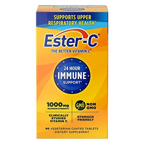 Ester-C Vitamin C 1.000 mg – 90 beschichtete Tabletten, hochdosiert & magenschonend