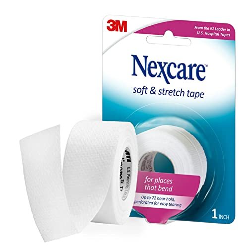 Nexcare Soft & Stretch Erste-Hilfe-Tape – 1 Zoll x 6 Yards, hält Wunden sauber und geschützt