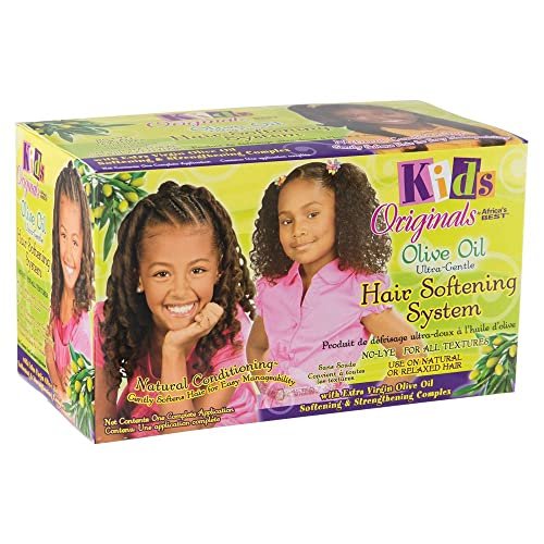 Originals by Africa's Best Kids Olive Oil Ultra-Sanftes Haar-Pflegesystem, natürliche, ultra-sanfte, organische Pflege, stärkt und hilft, Haarbruch zu verhindern