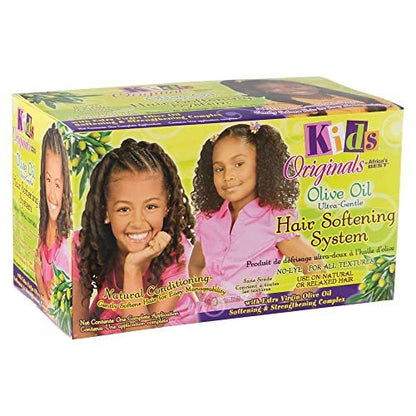 Originals by Africa's Best Kids Olive Oil Ultra-Sanftes Haar-Pflegesystem, natürliche, ultra-sanfte, organische Pflege, stärkt und hilft, Haarbruch zu verhindern