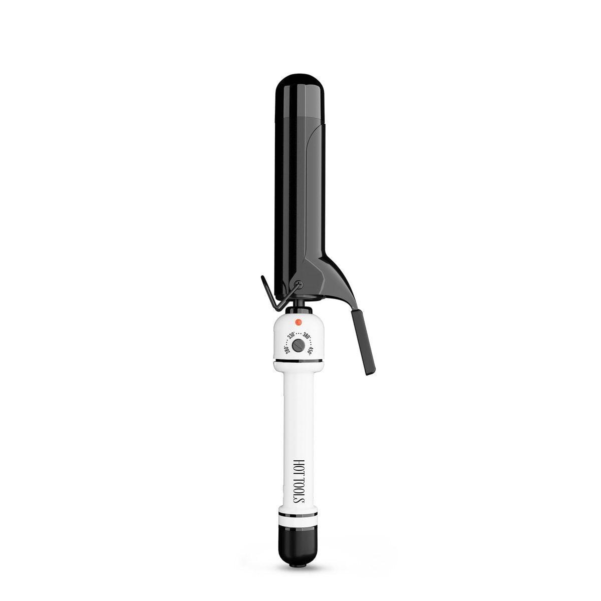 HOT TOOLS Pro Artist Nano Ceramic Lockenstab 1,5 Zoll – Lockenwickler für lockere Locken, Weiß/Schwarz