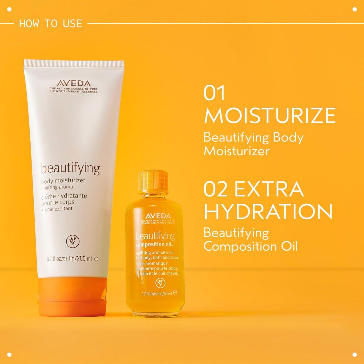 Aveda Beautifying Composition Oil – 1,7 Fl Oz | Pflegendes Öl für Bad, Körper & Kopfhaut mit Bio-Safflor- & Olivenöl | Aroma von Bio-Rosmarin, Lavendel, Bergamotte