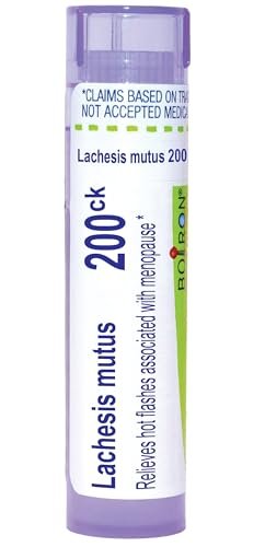 Boiron Lachesis Mutus 200CK Homöopathisches Mittel gegen Hitzewallungen - 80 Kügelchen