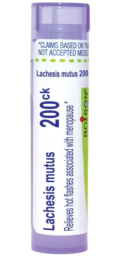 Boiron Lachesis Mutus 200CK Homöopathisches Mittel gegen Hitzewallungen - 80 Kügelchen