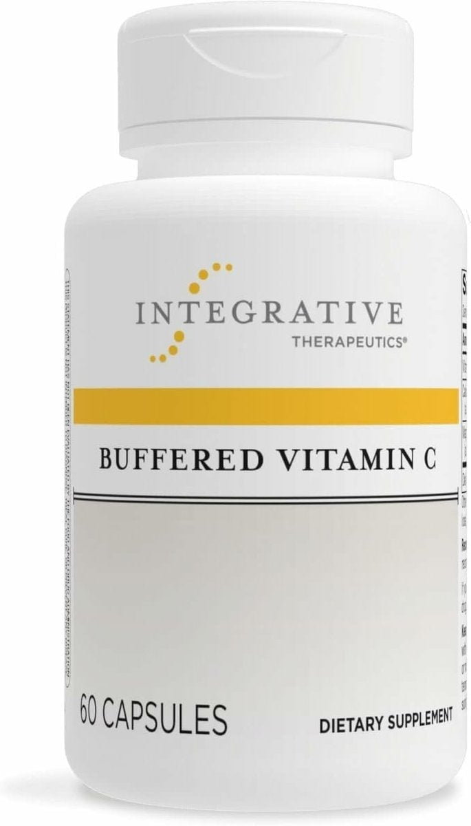 Integrative Therapeutics Gepufferte Vitamin C 1.000 mg – Tägliche Immununterstützung mit Magnesium & Calcium – Antioxidans für gesunde Haut & Bindegewebe – 60 vegane Kapseln