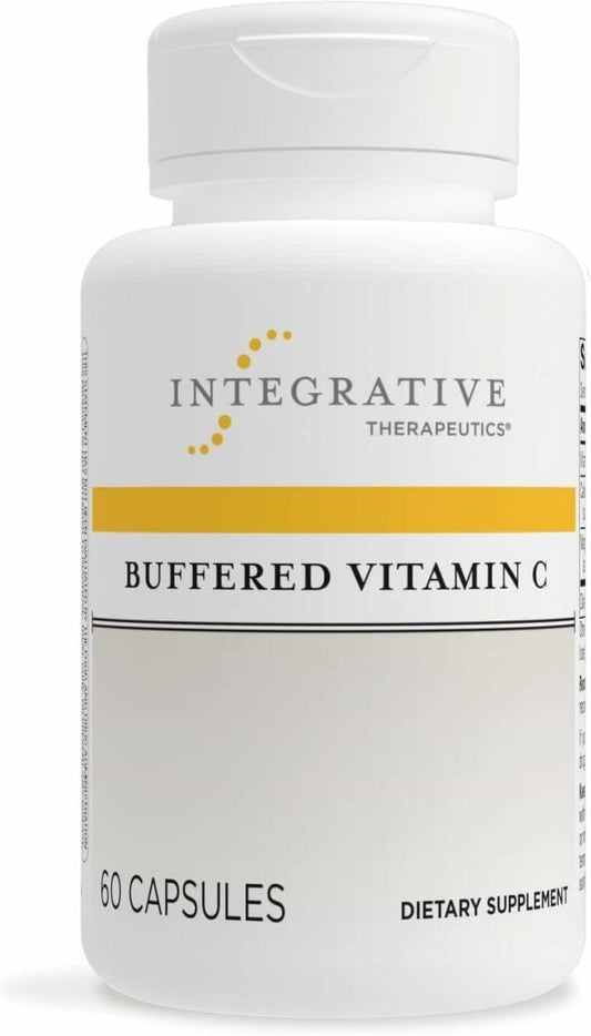 Integrative Therapeutics Gepufferte Vitamin C 1.000 mg – Tägliche Immununterstützung mit Magnesium & Calcium – Antioxidans für gesunde Haut & Bindegewebe – 60 vegane Kapseln