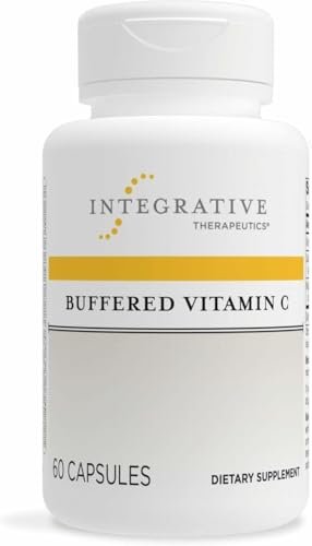 Integrative Therapeutics Gepufferte Vitamin C 1.000 mg – Tägliche Immununterstützung mit Magnesium & Calcium – Antioxidans für gesunde Haut & Bindegewebe – 60 vegane Kapseln