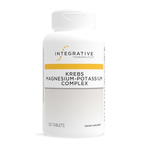 Integrative Therapeutics Krebs Magnesium-Kalium-Komplex – Mineralstoffpräparat zur Unterstützung der Herzfunktion* und zellulären Energieproduktion* – Glutenfrei & laktosefrei – 120 Tabletten (60 Portionen)
