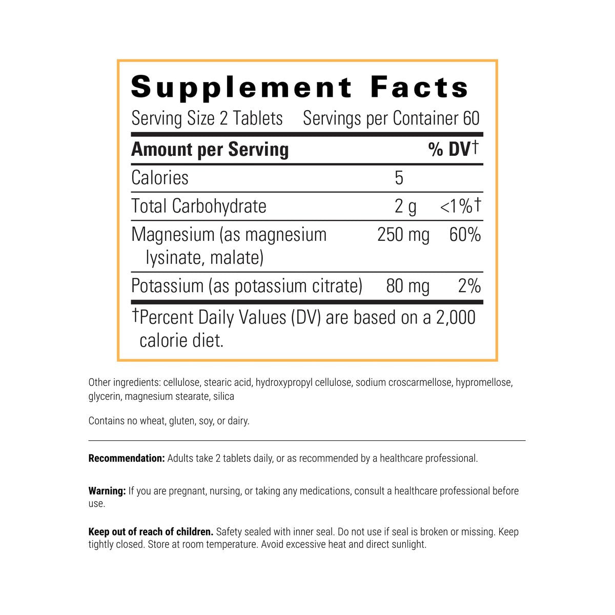 Integrative Therapeutics Krebs Magnesium-Kalium-Komplex – Mineralstoffpräparat zur Unterstützung der Herzfunktion* und zellulären Energieproduktion* – Glutenfrei & laktosefrei – 120 Tabletten (60 Portionen)