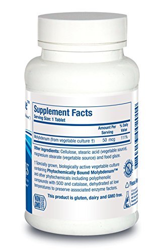 Biotics Research Mo-Zyme Molybdän 50 µg – Leberunterstützung, Entgiftung, essentielles Spurenelement, gesunder Stoffwechsel, antioxidative Unterstützung – 100 Tabletten