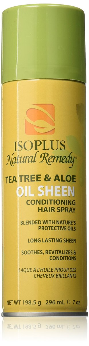 Isoplus Natural Remedy Teebaum & Aloe Öl Sheen Conditioning Haarspray, 7 Unzen