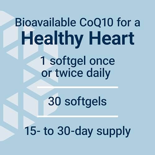 Life Extension Super Ubiquinol CoQ10 50 mg – Unterstützung der Mitochondrienfunktion für Herz und Energie, 30 Weichkapseln