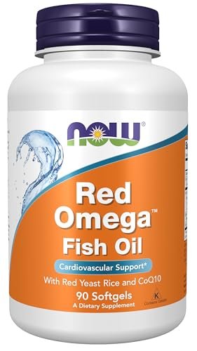 NOW Foods Red Omega™ mit CoQ10 30 mg und Omega-3 Fischöl, Herz-Kreislauf-Unterstützung*, 90 Weichkapseln