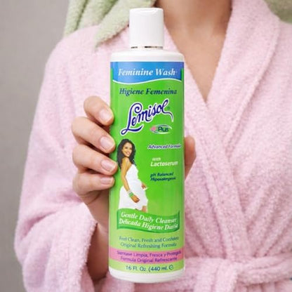 Lemisol Plus Sanfte tägliche Reinigungslotion, Original Erfrischend, 473 ml