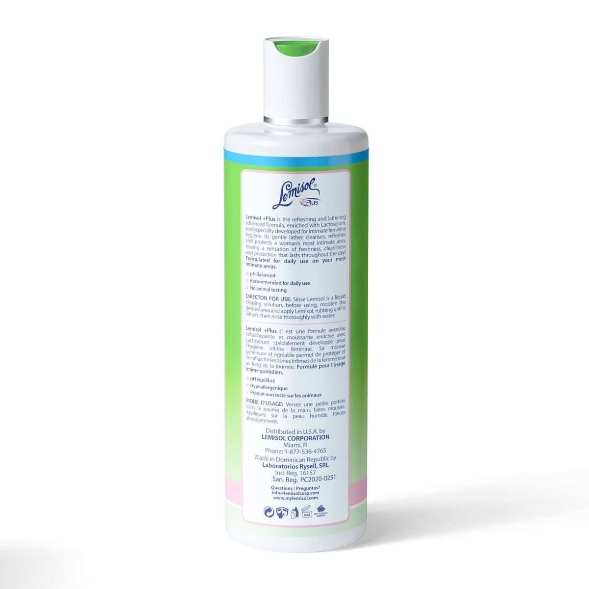 Lemisol Plus Sanfte tägliche Reinigungslotion, Original Erfrischend, 473 ml