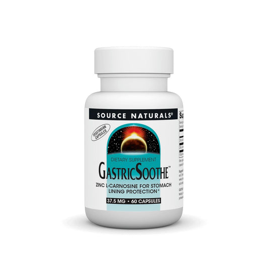 Source Naturals GastricSoothe Zink L-Carnosin – 60 vegane Kapseln zur Magenberuhigung