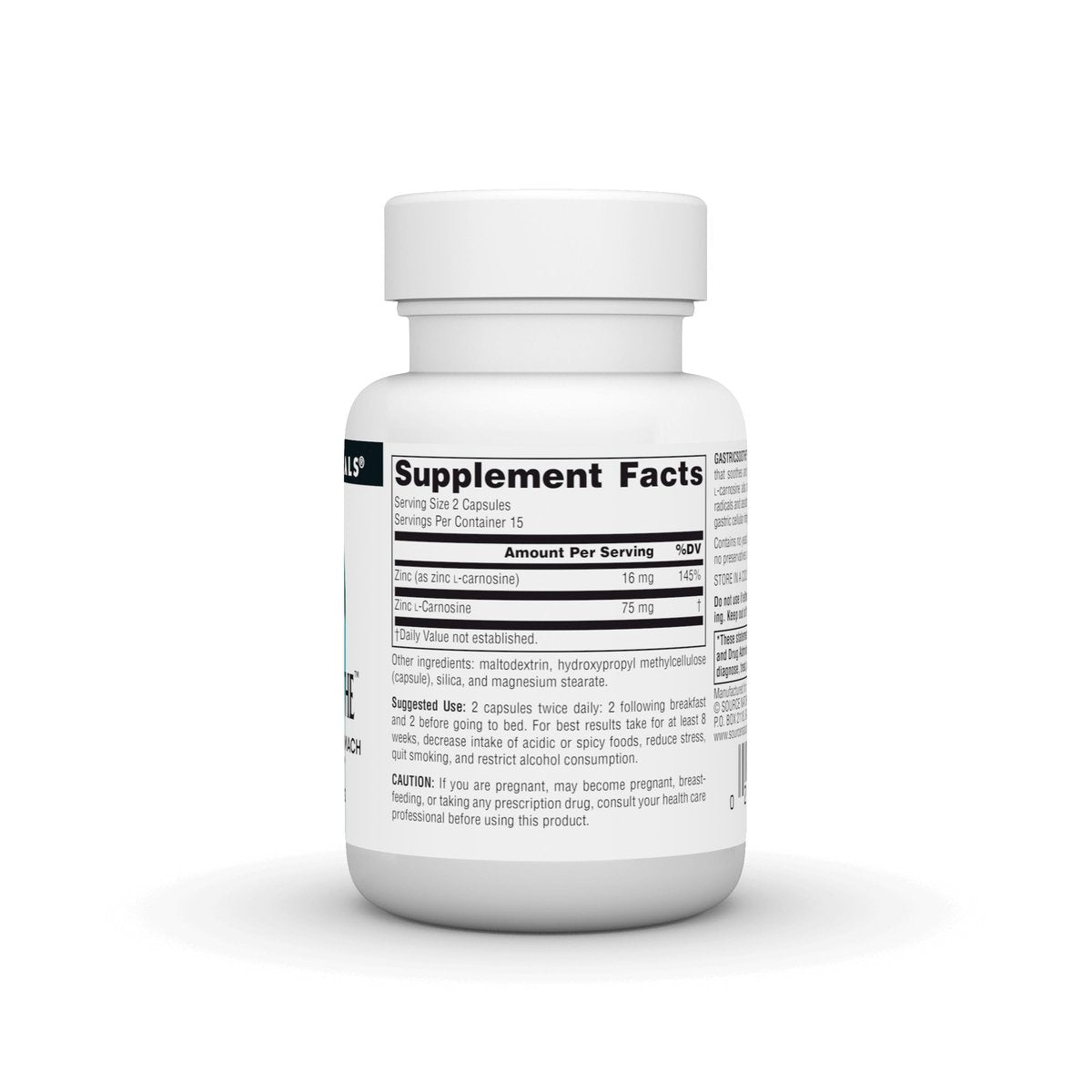 Source Naturals GastricSoothe Zink-L-Carnosin* – 30 vegane Kapseln zur Magenberuhigung