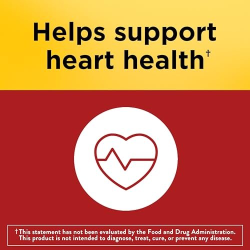 Nature Made CoQ10 100 mg – Nahrungsergänzungsmittel für die Herzgesundheit, 72 Weichkapseln, 72-Tage-Vorrat