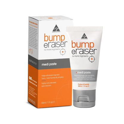 Bump eRaiser Medi Paste 1.0 fl oz – Konzentrierte Nachtbehandlung für eingewachsene Haare, Rasierpickel & Pickel | Ohne aggressiven Alkohol | Hergestellt in Australien