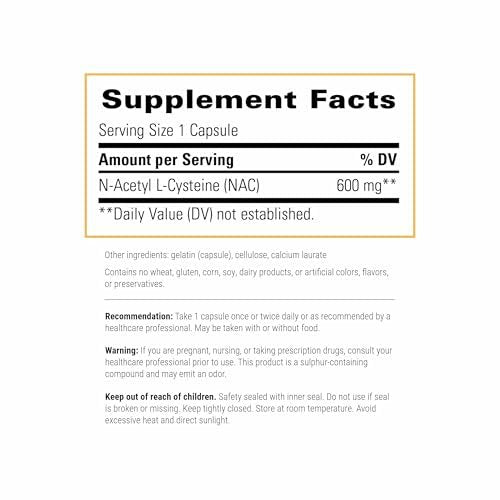 Integrative Therapeutics NAC – Antioxidant-Unterstützung für Atemwege und Lungenfunktion* – Glutenfrei & laktosefrei – 60 Kapseln