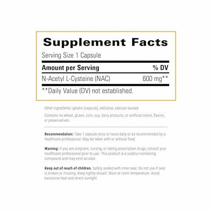 Integrative Therapeutics NAC – Antioxidant-Unterstützung für Atemwege und Lungenfunktion* – Glutenfrei & laktosefrei – 60 Kapseln