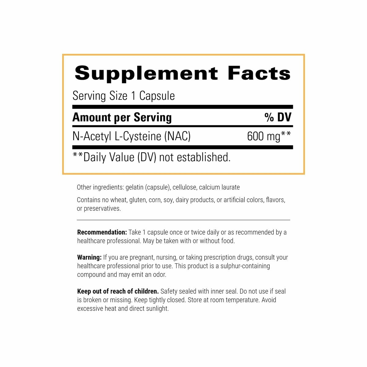 Integrative Therapeutics NAC – Antioxidant-Unterstützung für Atemwege und Lungenfunktion* – Glutenfrei & laktosefrei – 60 Kapseln