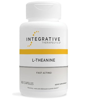 Integrative Therapeutics L-Theanin - Aminosäure zur Unterstützung von Stressabbau und Entspannung* - Vegan, Glutenfrei & Laktosefrei - Drittgeprüft - 60 Kapseln (30 Portionen)