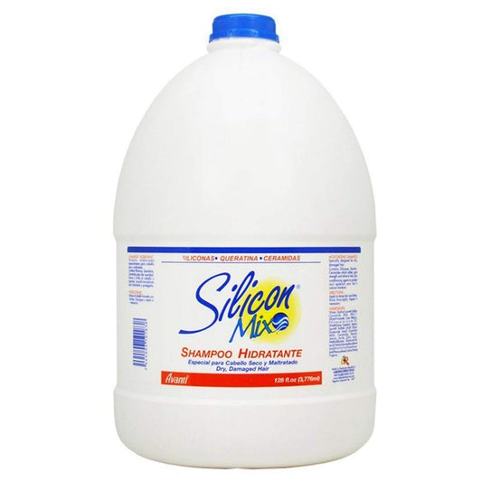 Silicon Mix Shampoo Hidratante 1 Gallone – Feuchtigkeitsspendendes & pflegendes Shampoo für trockenes oder geschädigtes Haar – Stellt Feuchtigkeit, Weichheit & Glanz wieder her – Profi-Salongröße