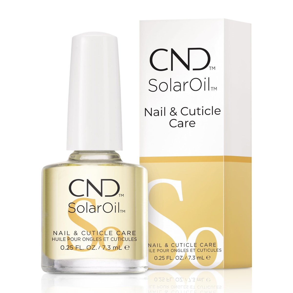 CND SolarOil Nagelhautöl – Feuchtigkeitsspendende Mischung aus Jojoba, Vitamin E, Reiskleie und Süßmandelöl, 0,25 fl oz