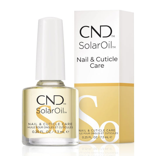 CND SolarOil Nagelhautöl – Feuchtigkeitsspendende Mischung aus Jojoba, Vitamin E, Reiskleie und Süßmandelöl, 0,25 fl oz