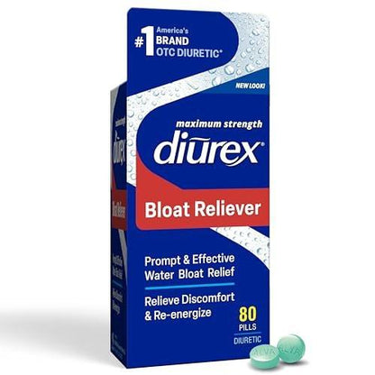 Diurex Ultra Re-Energizing Wasserpillen – Wassereinlagerungen lindern, sich leichter und besser fühlen – 80 Stück