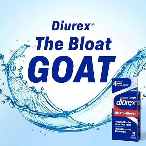 Diurex Ultra Re-Energizing Wasserpillen – Wassereinlagerungen lindern, sich leichter und besser fühlen – 80 Stück