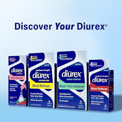 Diurex Ultra Re-Energizing Wasserpillen – Wassereinlagerungen lindern, sich leichter und besser fühlen – 80 Stück