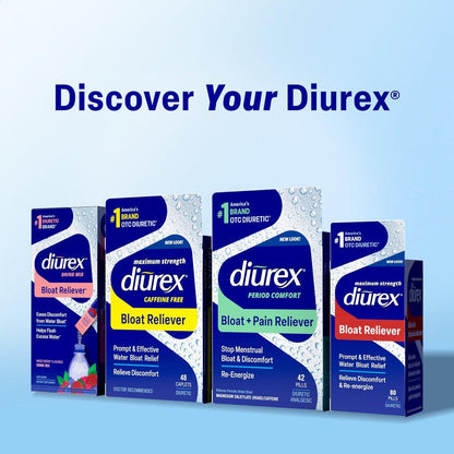 Diurex Ultra Re-Energizing Wasserpillen – Wassereinlagerungen lindern, sich leichter und besser fühlen – 80 Stück