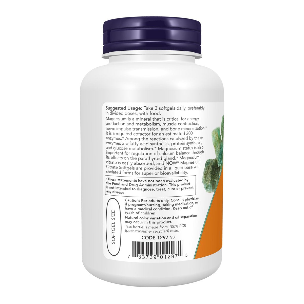 NOW Foods Magnesium Citrat mit Glycinat & Malat – 90 Softgels – Unterstützung für das Nervensystem