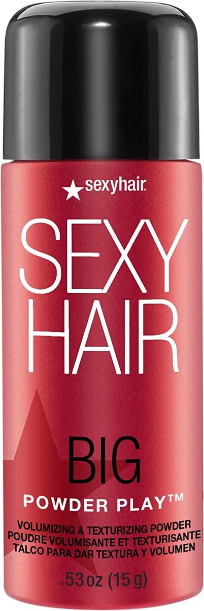 SexyHair Big Powder Play Volumizing & Texturizing Powder – farblos, parfümfrei, sofortiger Lift (0,53 Unzen)