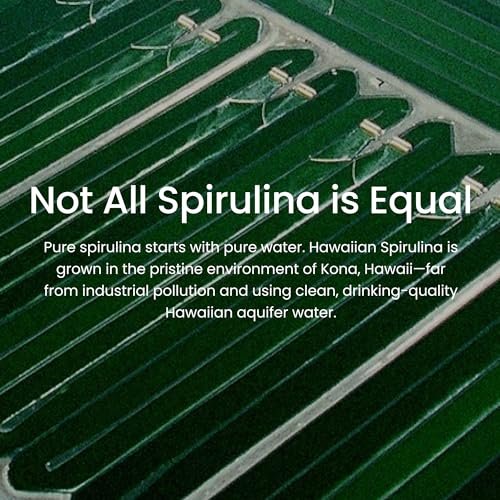 Nutrex Hawaii Pure Hawaiian Spirulina – Veganes Superfood, 500 mg Tabletten, aus Kona, Non-GMO, Immununterstützung & Zellenergie, 200 Stück