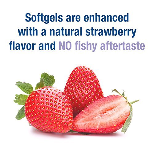 Garden of Life Oceans Mom Pränatales Fischöl DHA, Omega-3 Nahrungsergänzungsmittel - Erdbeer, 350 mg pränatales DHA für die Schwangerschaft, Unterstützung für Mama, Babys Gehirn- und Augenentwicklung, 30 kleine Softgels