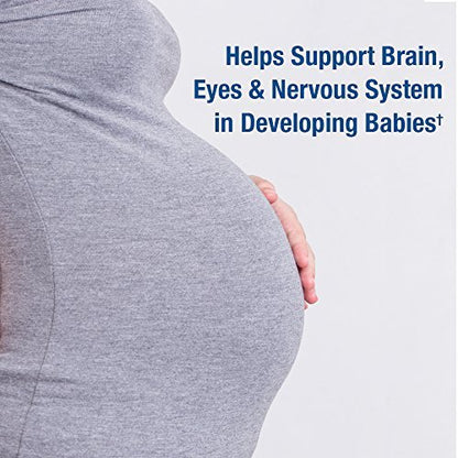 Garden of Life Oceans Mom Pränatales Fischöl DHA, Omega-3 Nahrungsergänzungsmittel - Erdbeer, 350 mg pränatales DHA für die Schwangerschaft, Unterstützung für Mama, Babys Gehirn- und Augenentwicklung, 30 kleine Softgels