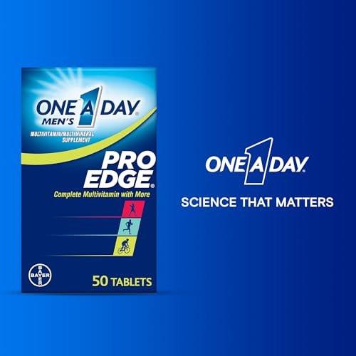One A Day Men’s Pro Edge Multivitamin – 50 Tabletten: Immunsystem, Muskelunterstützung & Energie für Männer