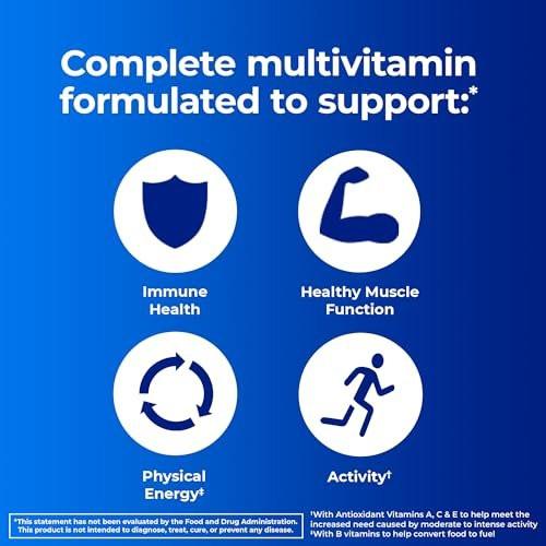 One A Day Men’s Pro Edge Multivitamin – 50 Tabletten: Immunsystem, Muskelunterstützung & Energie für Männer