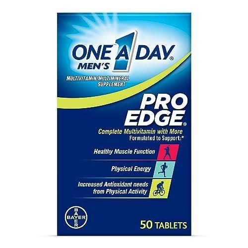 One A Day Men’s Pro Edge Multivitamin – 50 Tabletten: Immunsystem, Muskelunterstützung & Energie für Männer