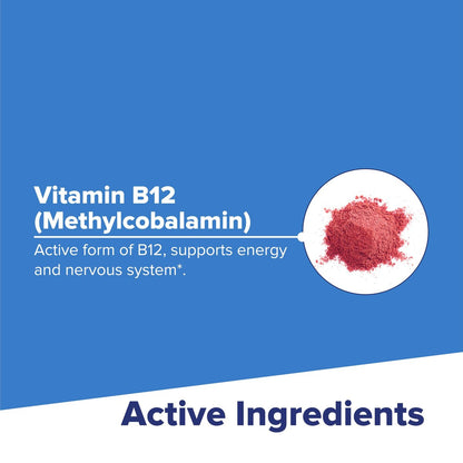 Superior Source No Shot Methylcobalamin B-12 10000 mcg – Vitamin B-12 zur Unterstützung der Energieproduktion, Gehirngesundheit und des allgemeinen Wohlbefindens – Sublinguale Tabletten für schnelle Absorption – 30 lösliche Tabletten