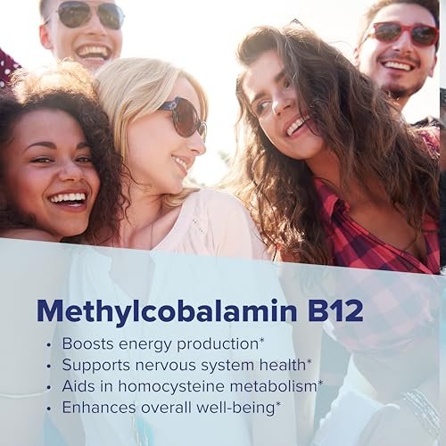 Superior Source No Shot Methylcobalamin B-12 10000 mcg – Vitamin B-12 zur Unterstützung der Energieproduktion, Gehirngesundheit und des allgemeinen Wohlbefindens – Sublinguale Tabletten für schnelle Absorption – 30 lösliche Tabletten